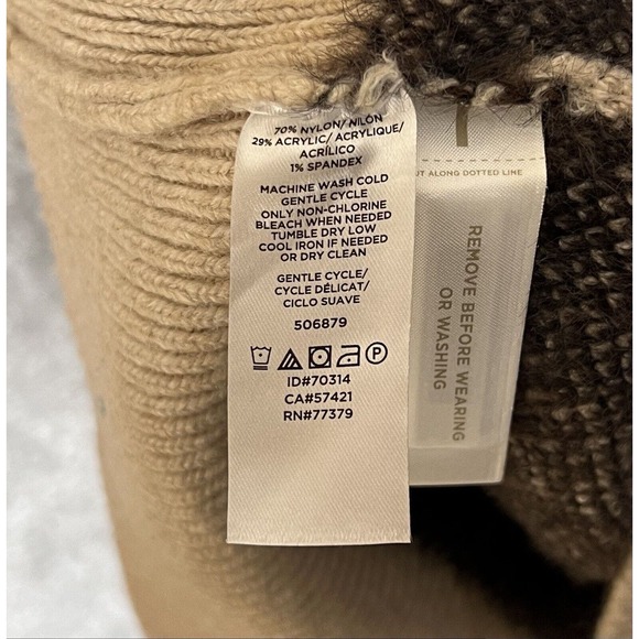 Ann Taylor Animal‎ Print Faux Fur Ribbed Pullover Sweater Womens Size Medium - Picture 4 of 9